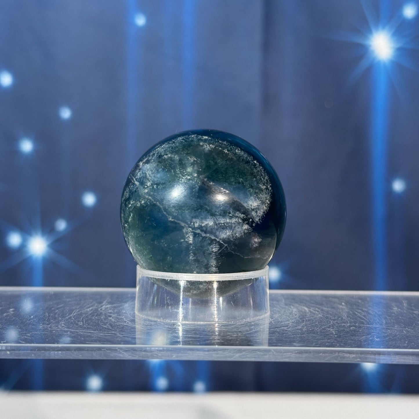 Blue Fluorite Sphere – 0.113 kg