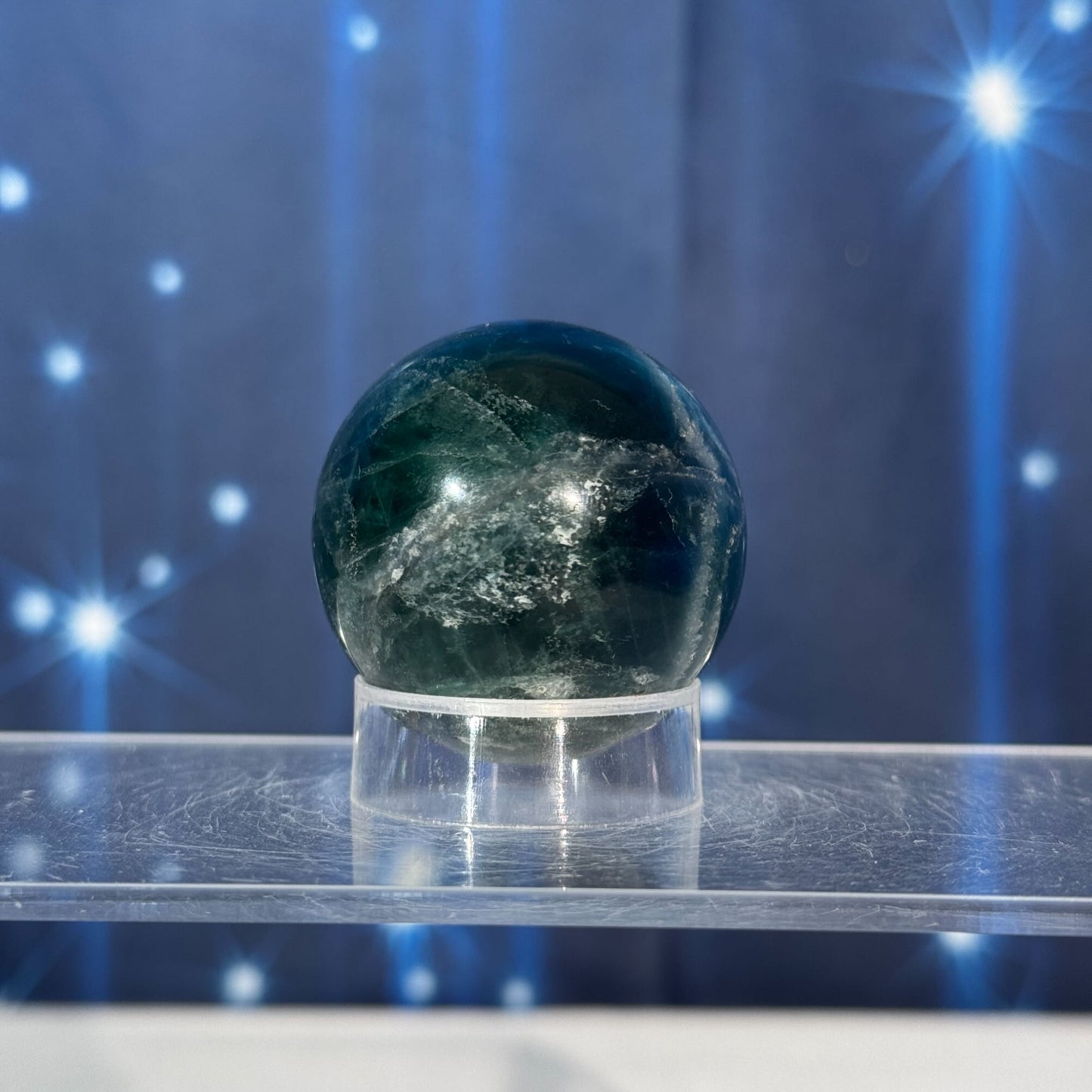 Blue Fluorite Sphere – 0.113 kg