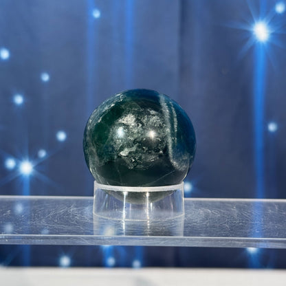 Blue Fluorite Sphere – 0.113 kg