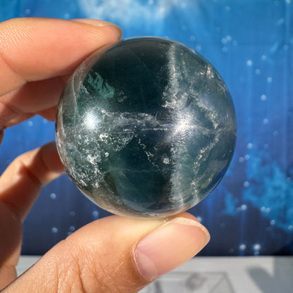 Blue Fluorite Sphere – 0.113 kg