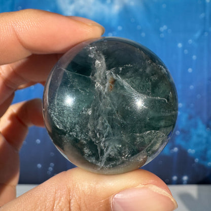 Blue Fluorite Sphere – 0.113 kg