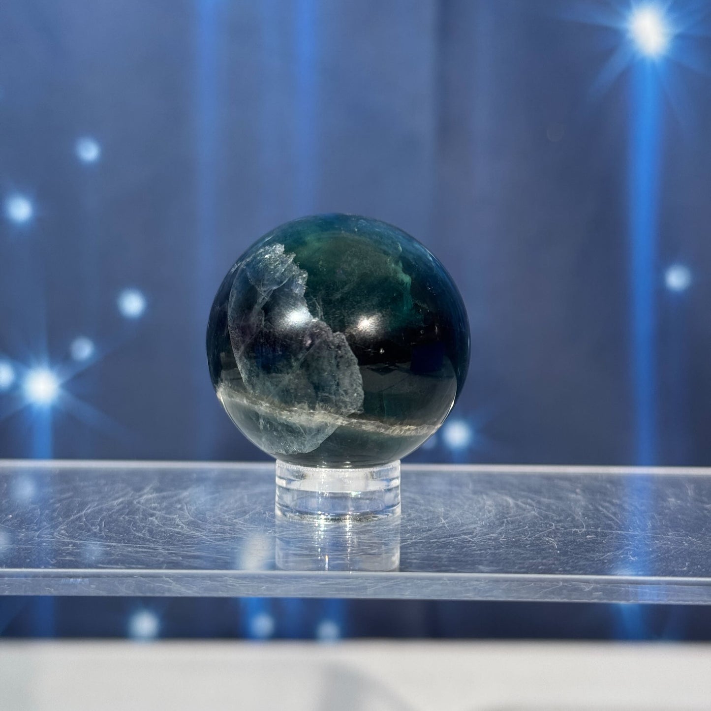 Rainbow Fluorite Sphere – 0.065 kg