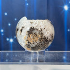 Chalcedony Sphere with Druzy Quartz – 0.153 kg
