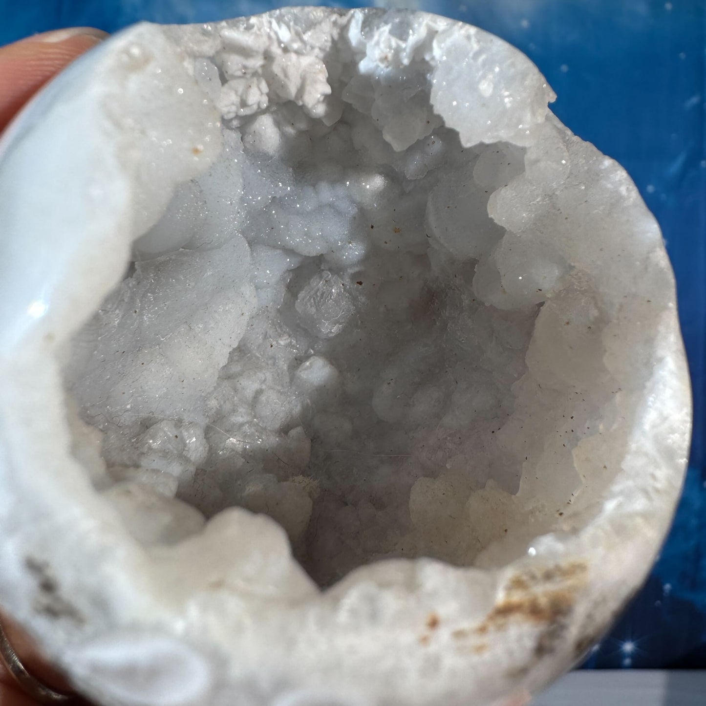 Agate Sphere with Quartz Druze – 0.153 kg