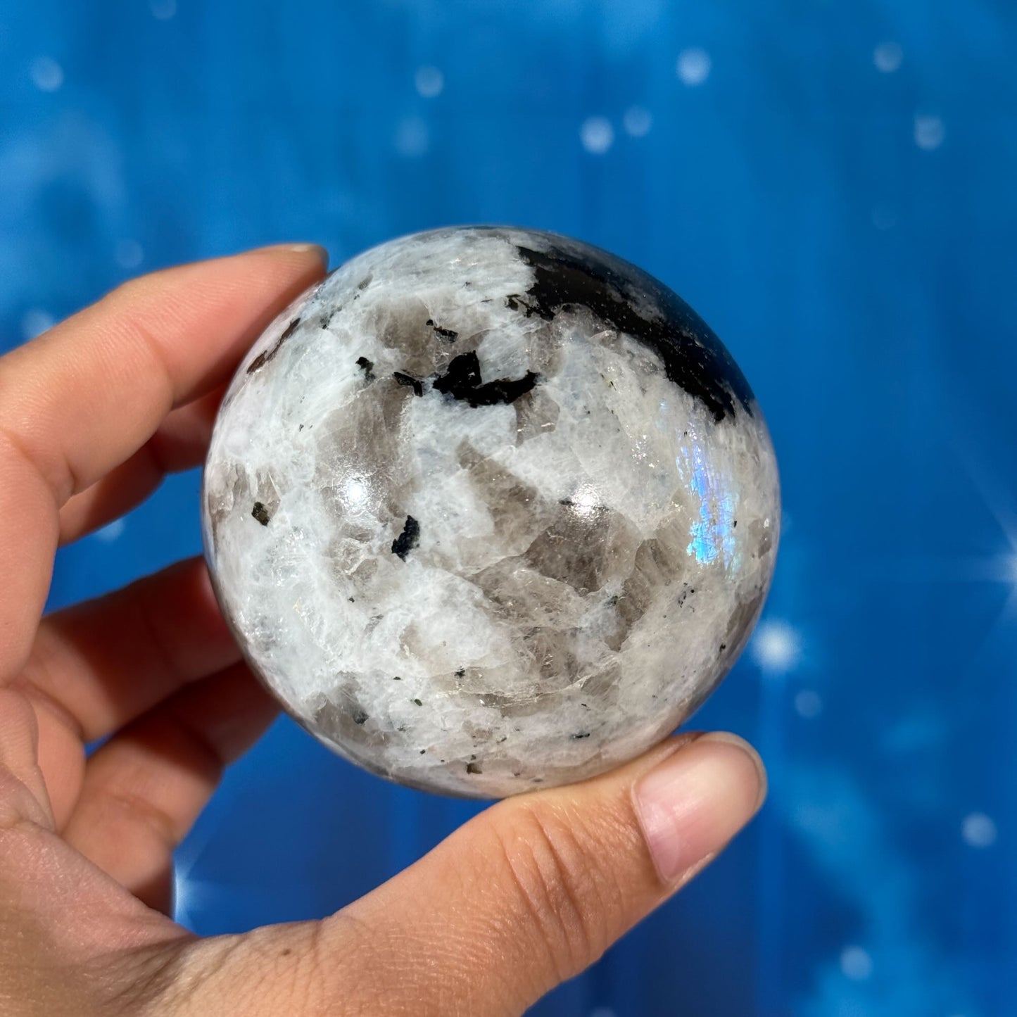Rainbow Moonstone Sphere – 0.366 kg