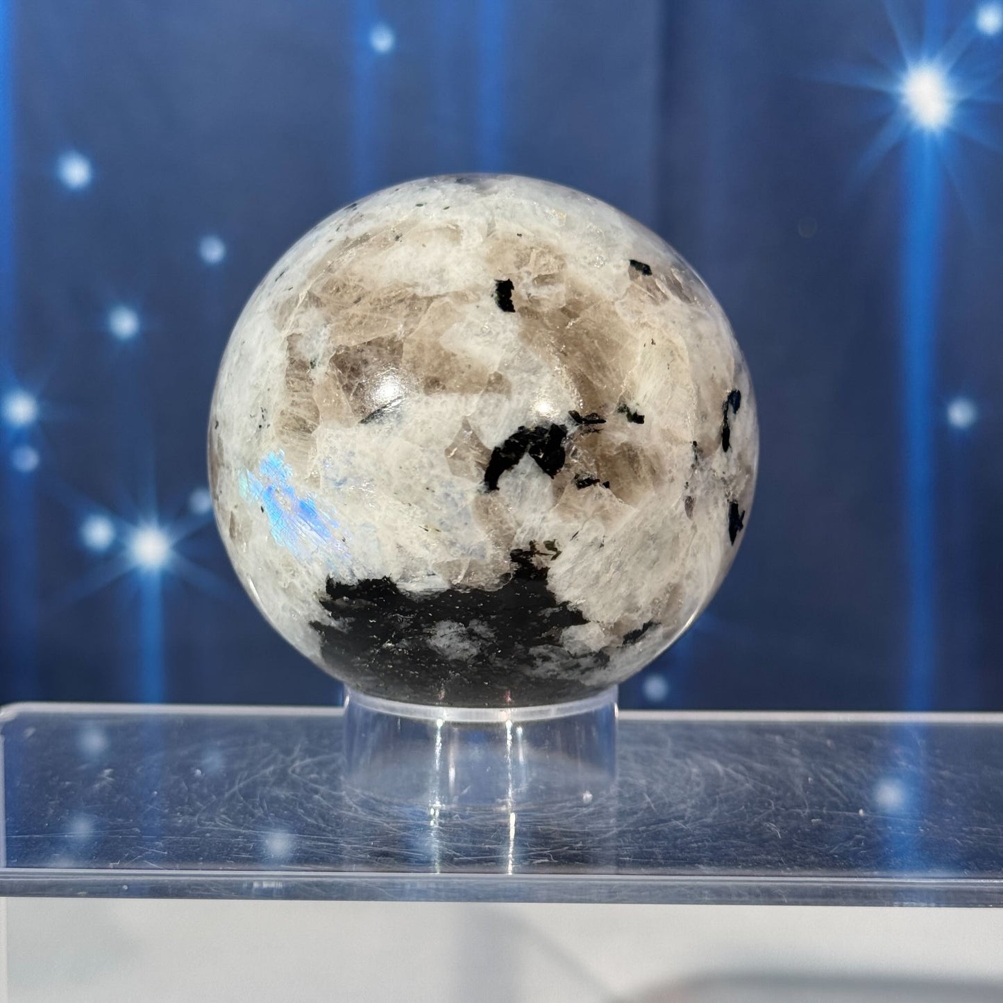 Rainbow Moonstone Sphere – 0.366 kg