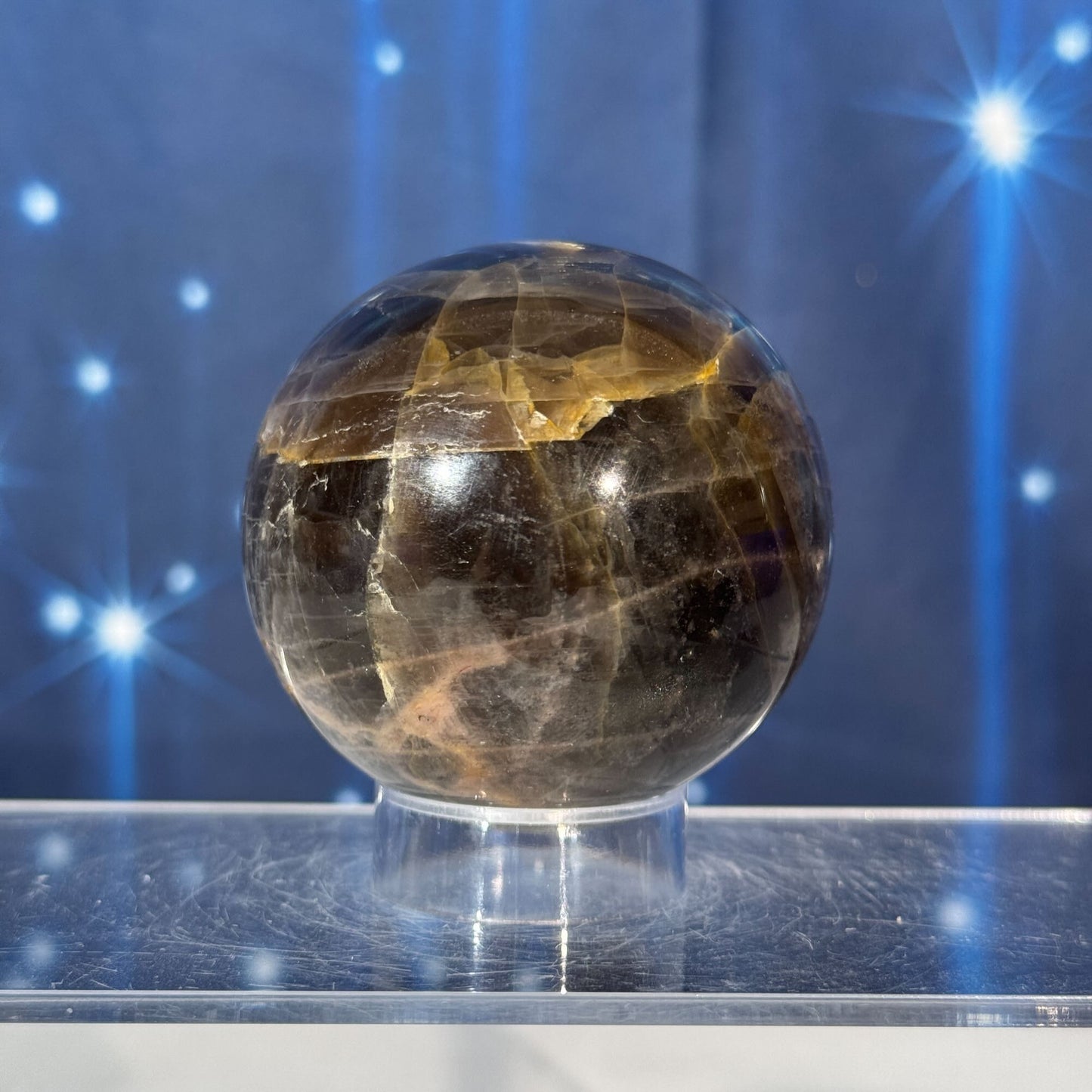 Black Moonstone Sphere – 0.295 kg