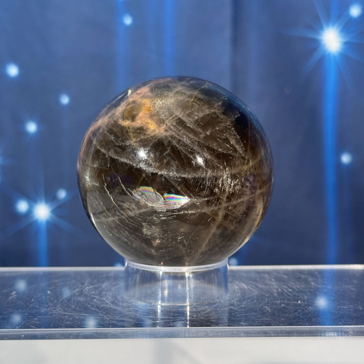 Black Moonstone Sphere – 0.295 kg