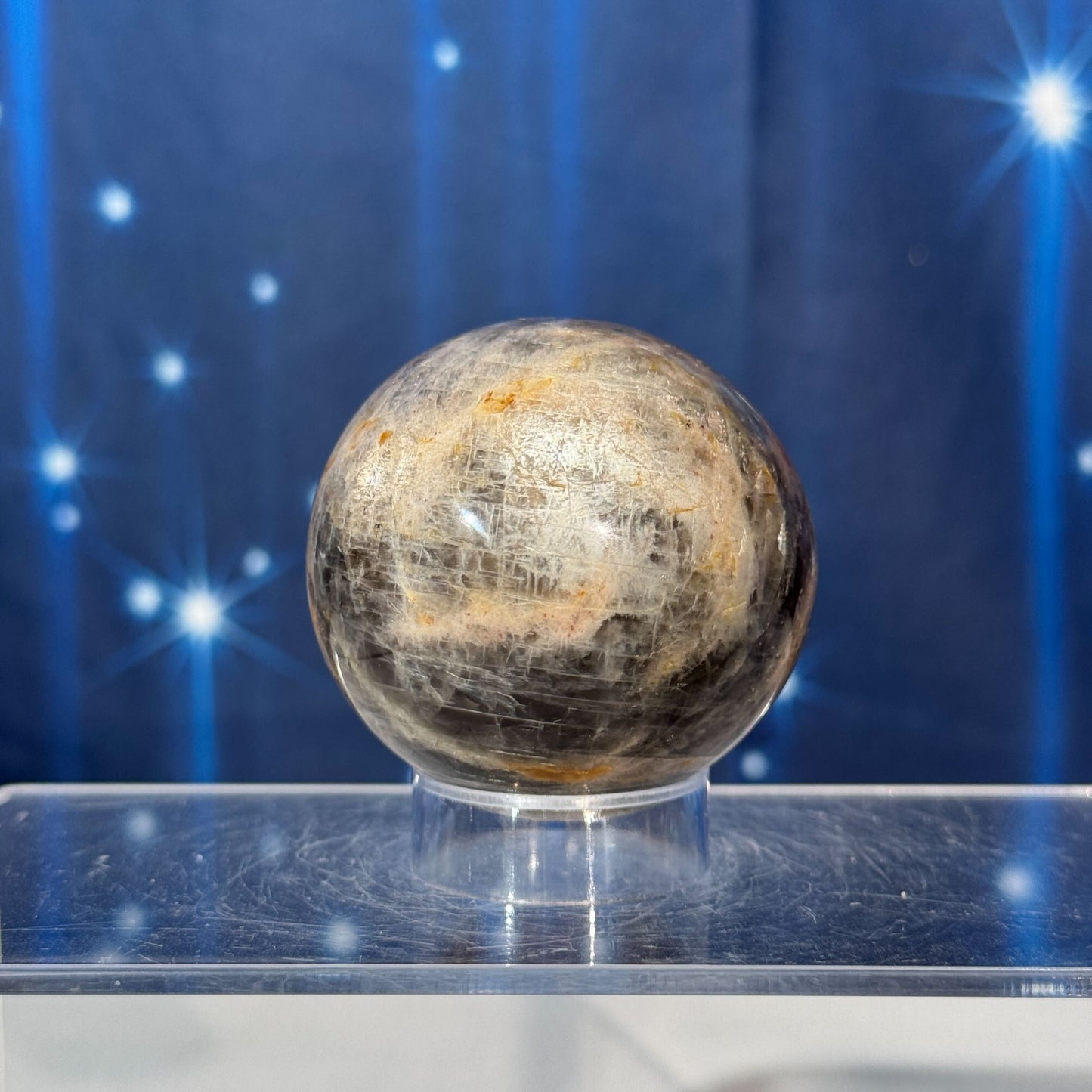 Black Moonstone Sphere – 0.215 kg