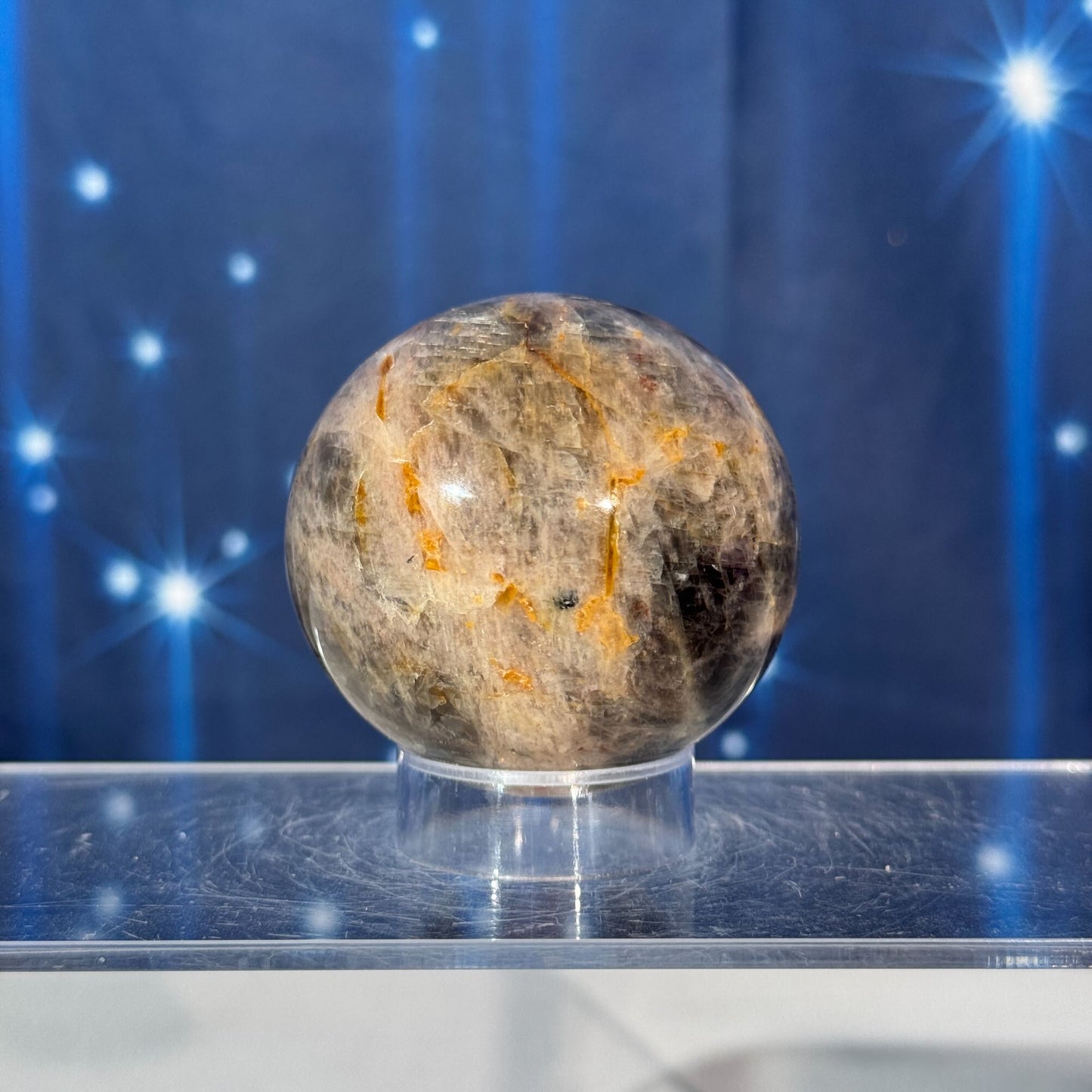 Black Moonstone Sphere – 0.215 kg