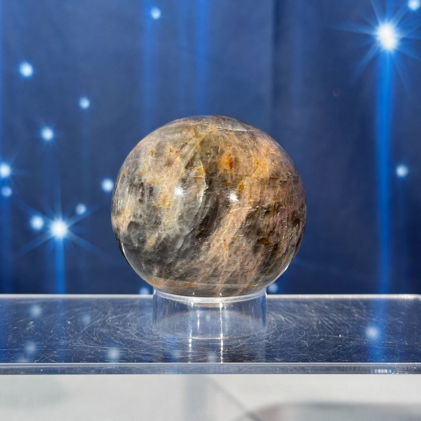 Black Moonstone Sphere – 0.215 kg