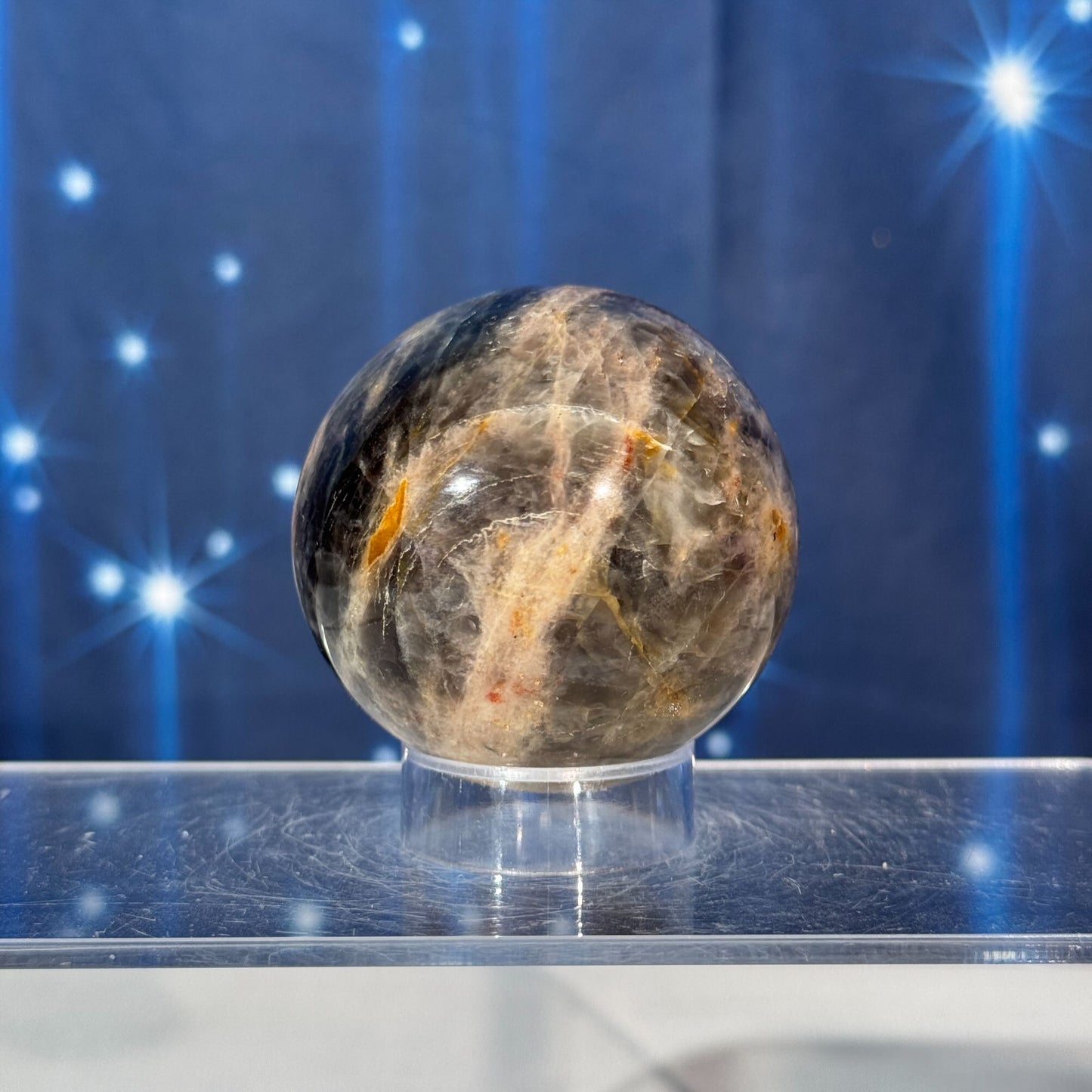 Black Moonstone Sphere – 0.215 kg