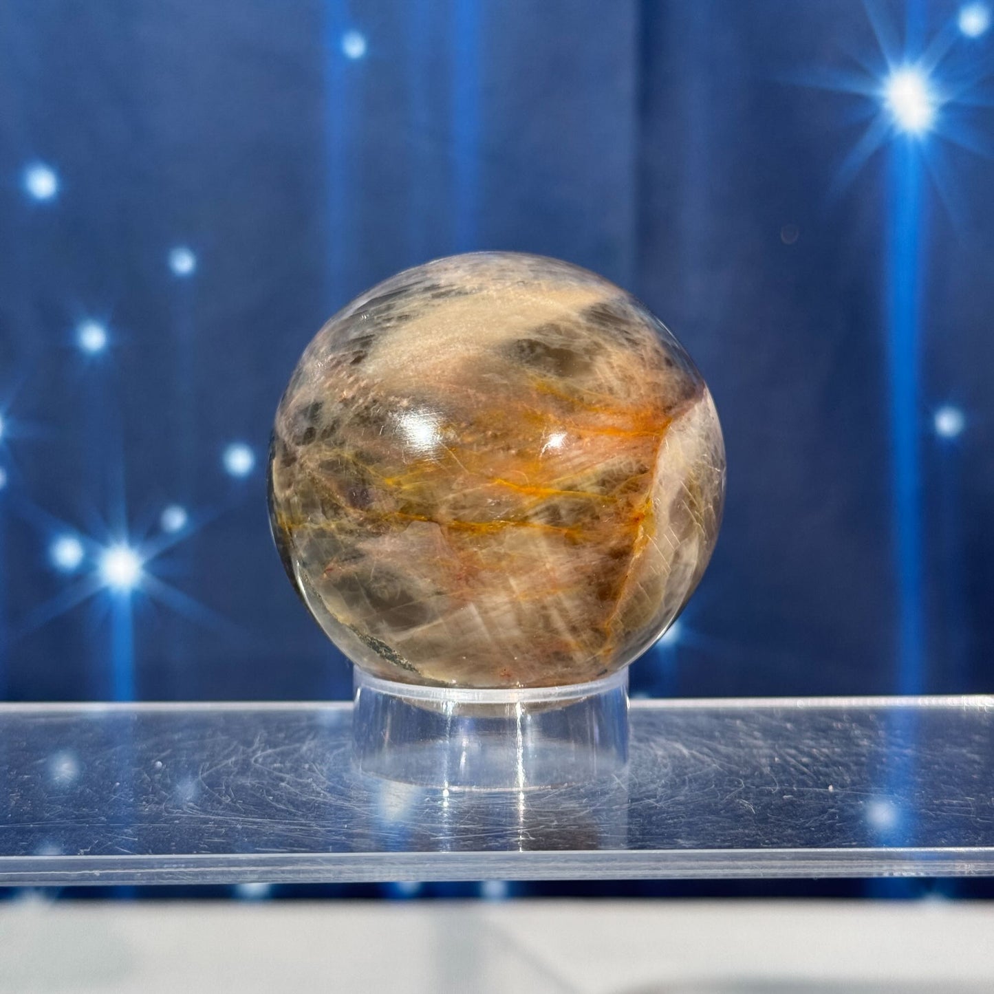 Black Moonstone Sphere – 0.207 kg
