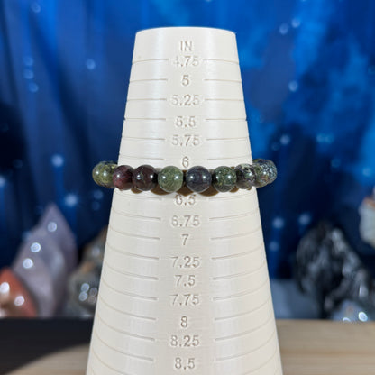 One (1) Dragonsblood bracelet - 8mm beads - fits 6.25" wrist
