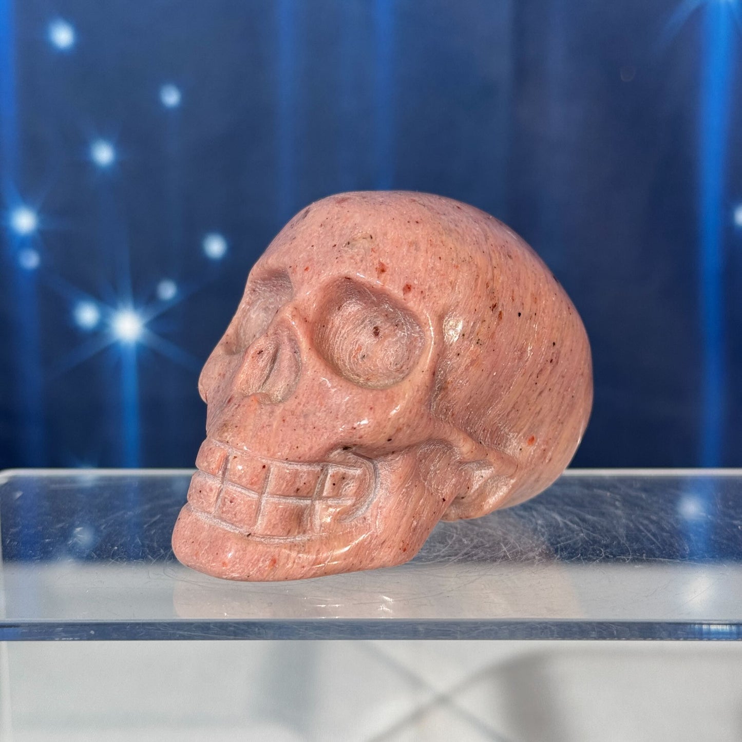 Pink Petrified Wood Skull – 0.238 kg