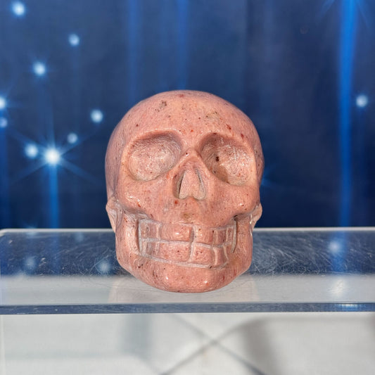 Pink Petrified Wood Skull – 0.238 kg