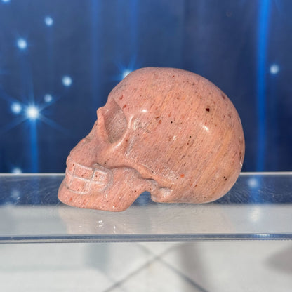 Pink Petrified Wood Skull – 0.238 kg