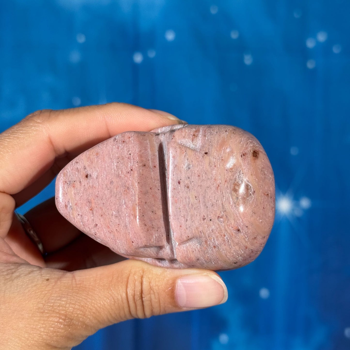 Pink Petrified Wood Skull – 0.238 kg