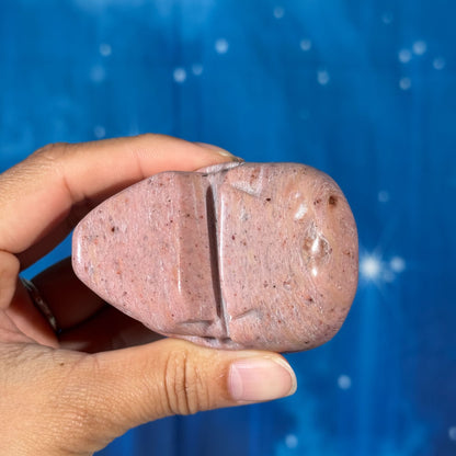 Pink Petrified Wood Skull – 0.238 kg