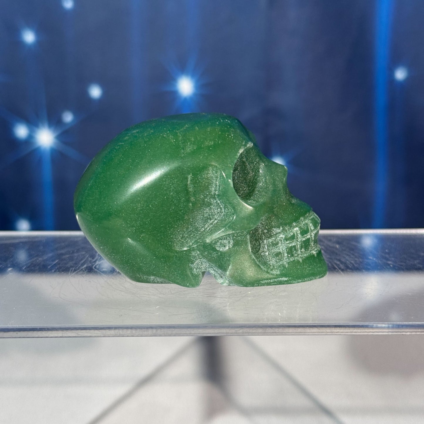 Green Aventurine Skull – 0.147 kg