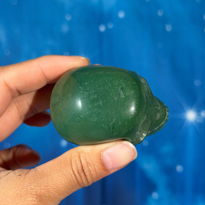 Green Aventurine Skull – 0.147 kg