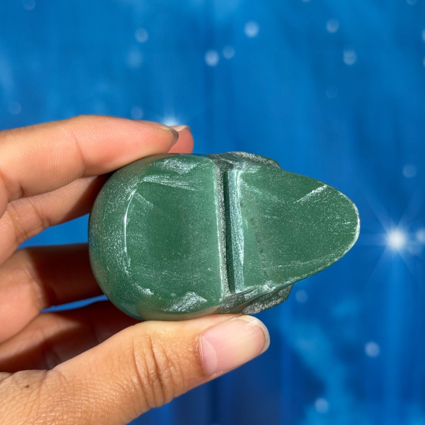 Green Aventurine Skull – 0.147 kg