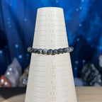 One (1) Larvikite bracelet - 6mm beads - fits 6.5" wrist