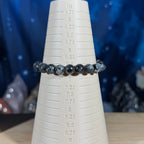 One (1) Larvikite bracelet - 8mm beads - fits 6.75" wrist