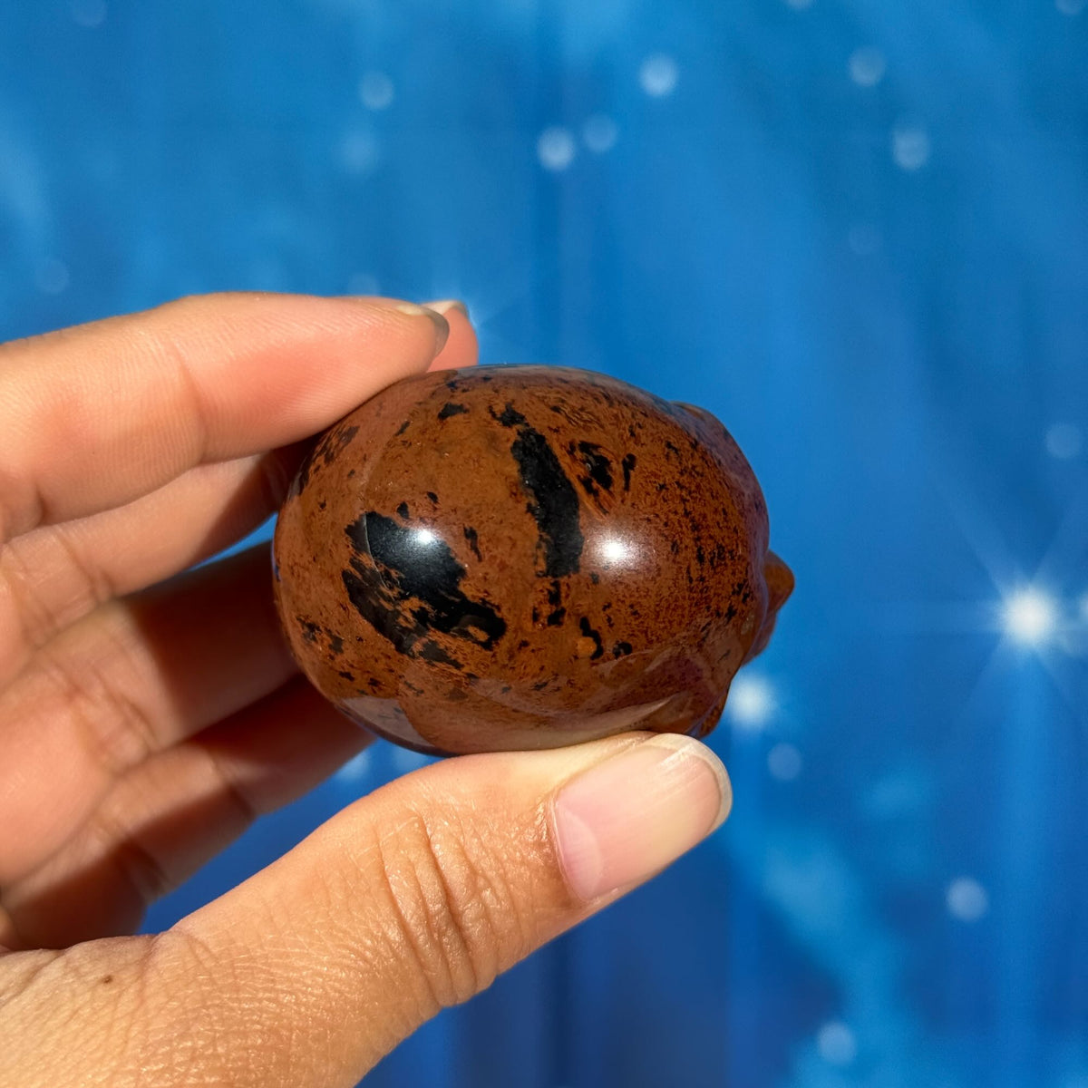 Mahogany Obsidian Skull – 0.094 kg
