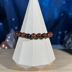 One (1) Mahogany Obsidian bracelet - 8mm beads - fits 6.5" wrist