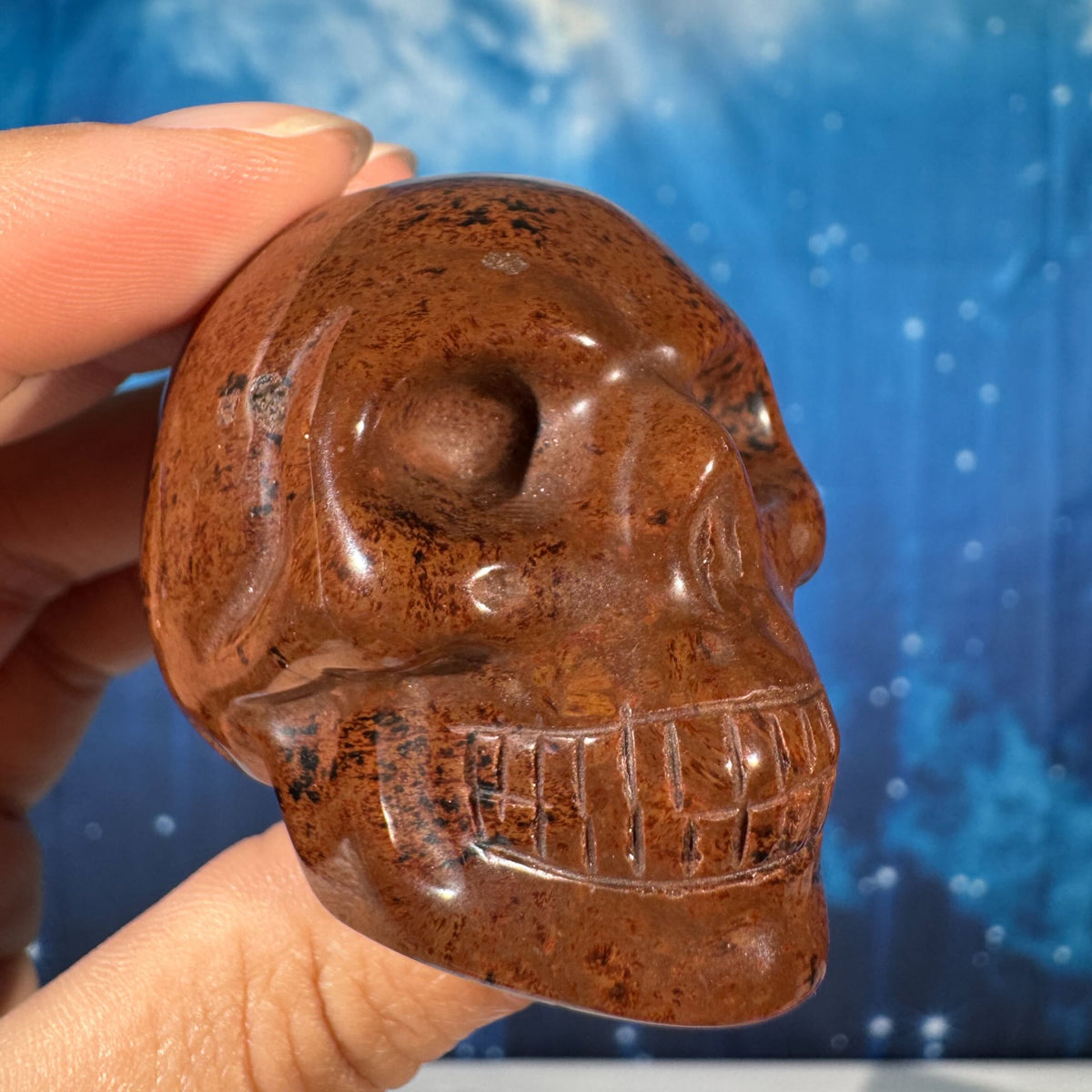Mahogany Obsidian Skull – 0.094 kg