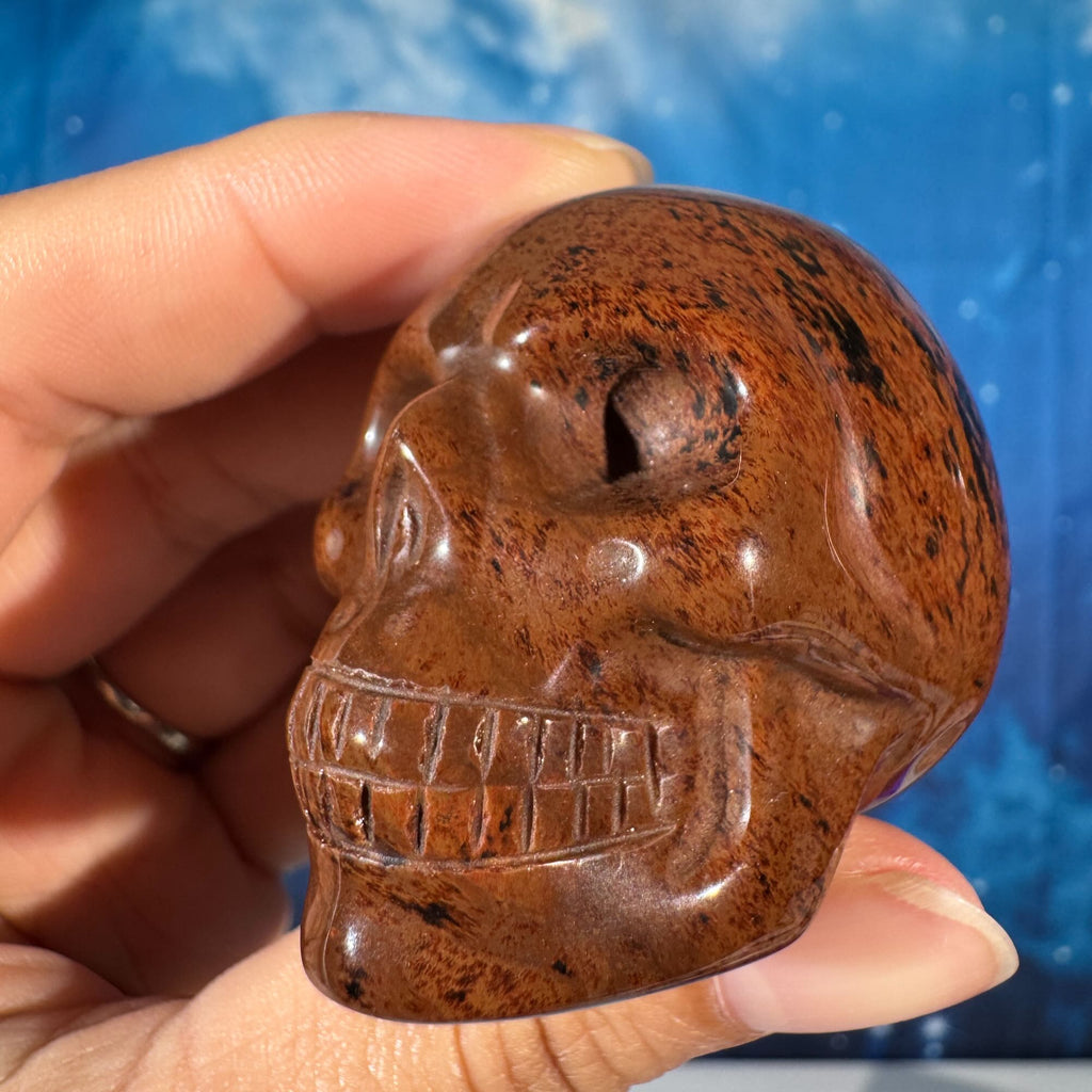 Mahogany Obsidian Skull – 0.094 kg