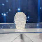 Engraved Satin Spar Skull – 0.057 kg