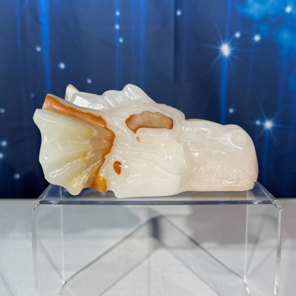 Banded Calcite Dragon Head – 0.802 kg