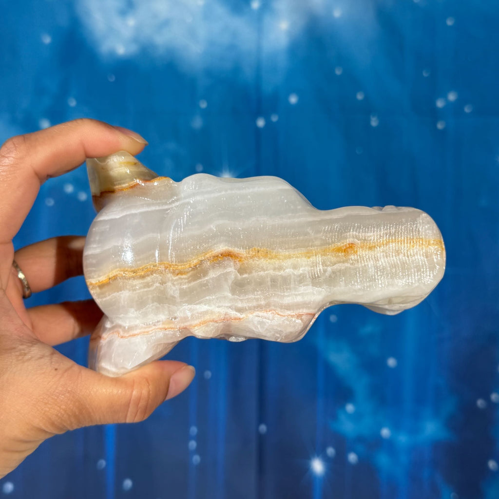 Banded Calcite Dragon Head – 0.802 kg