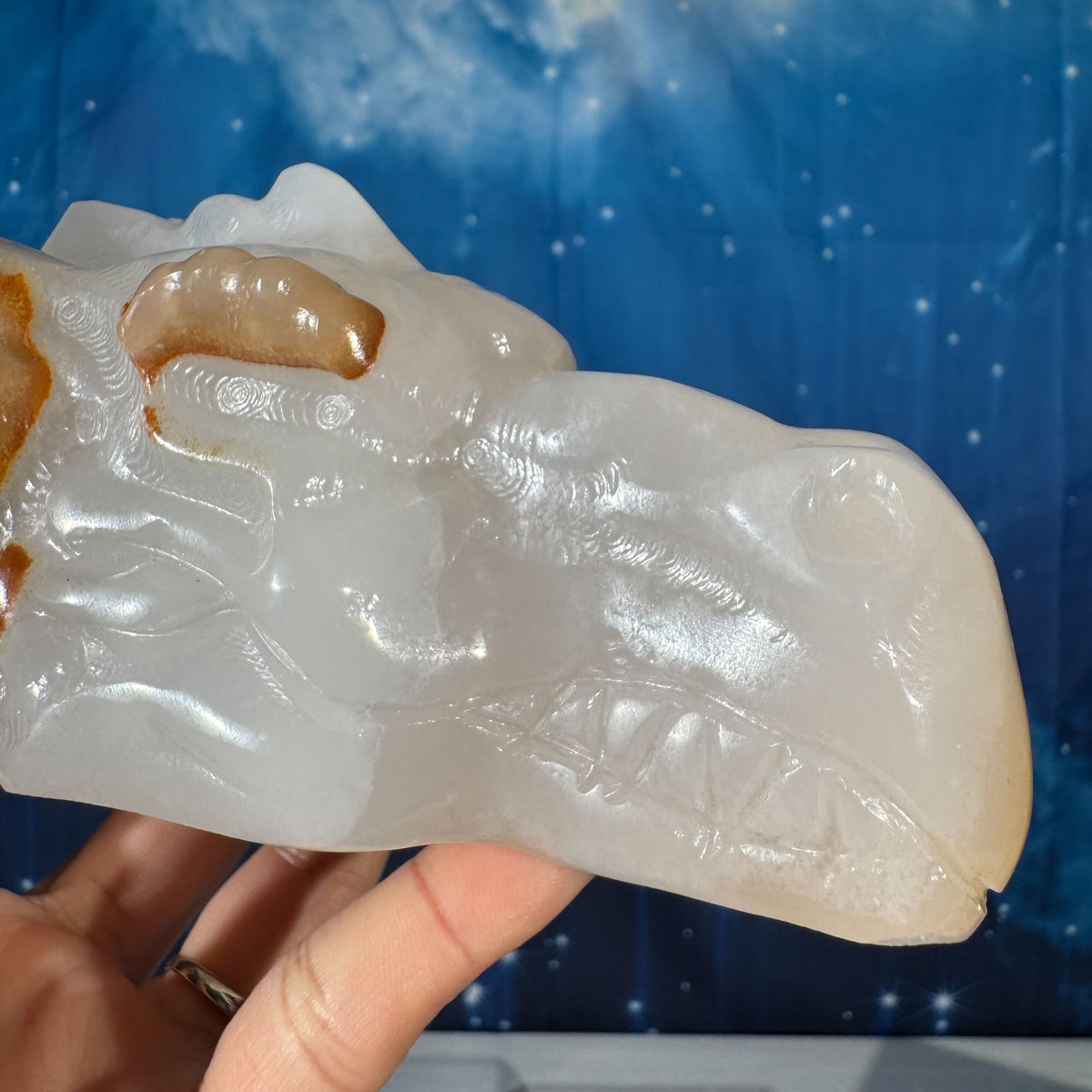 Banded Calcite Dragon Head – 0.802 kg