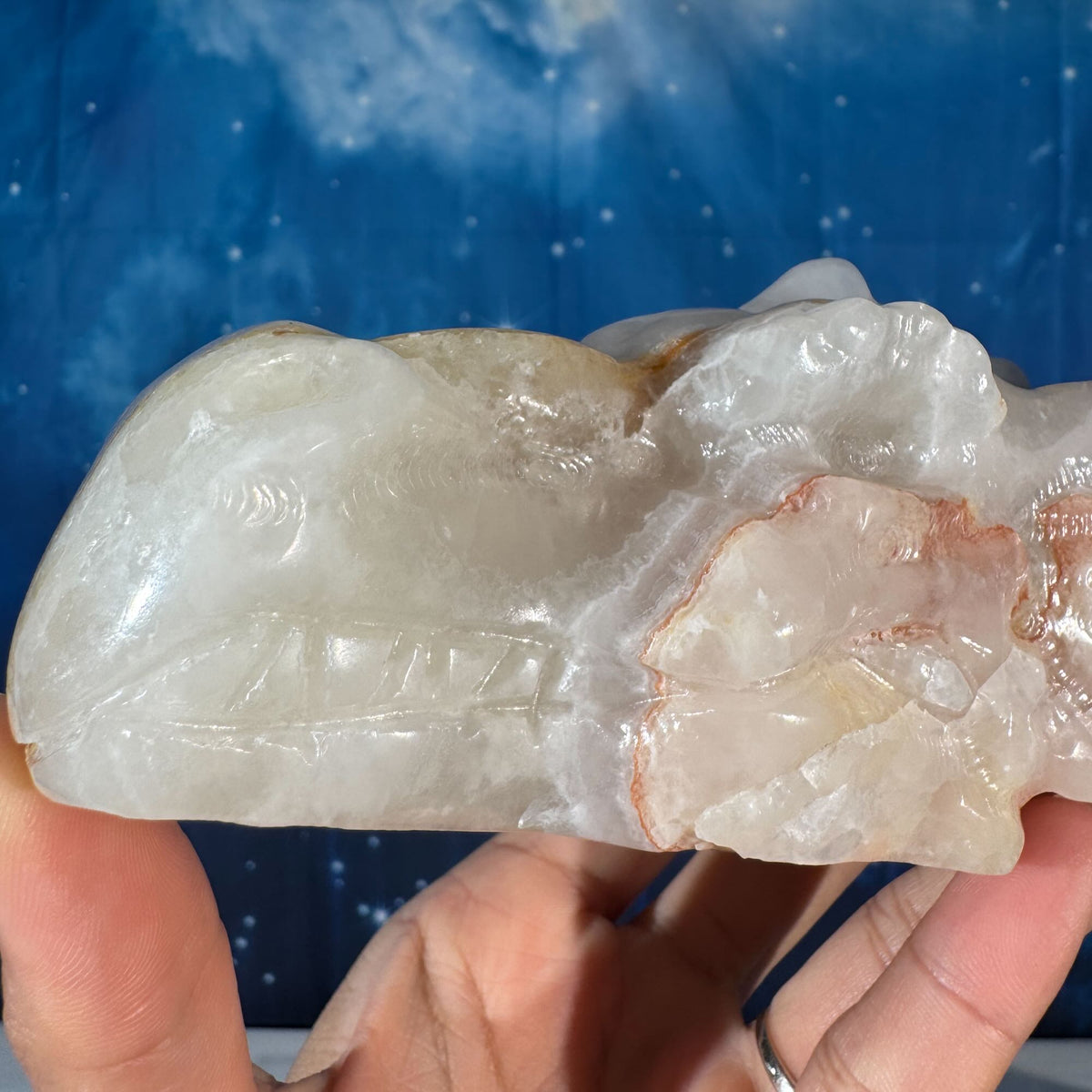 Banded Calcite Dragon Head – 0.802 kg
