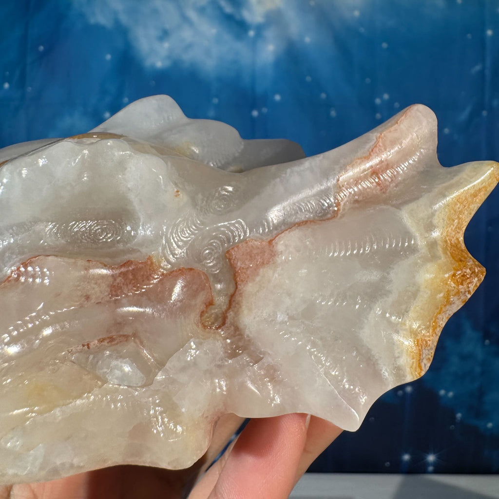 Banded Calcite Dragon Head – 0.802 kg