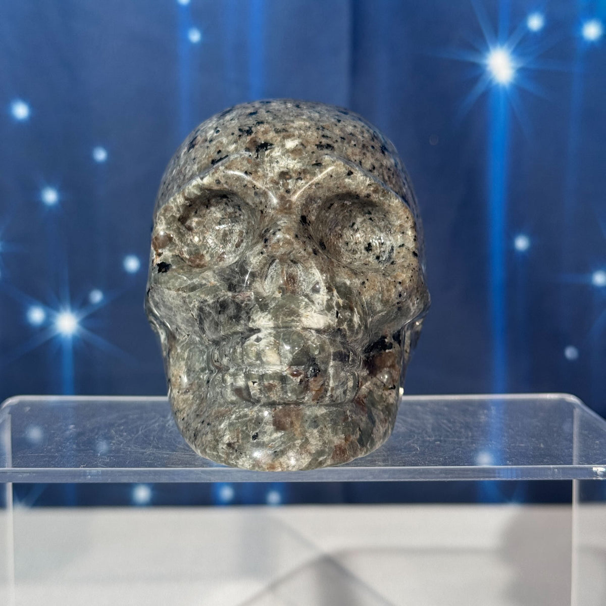 Sodalite-Syenite Skull – Yooperlite® • 0.644 kg