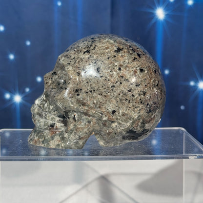 Sodalite-Syenite Skull – Yooperlite® • 0.644 kg