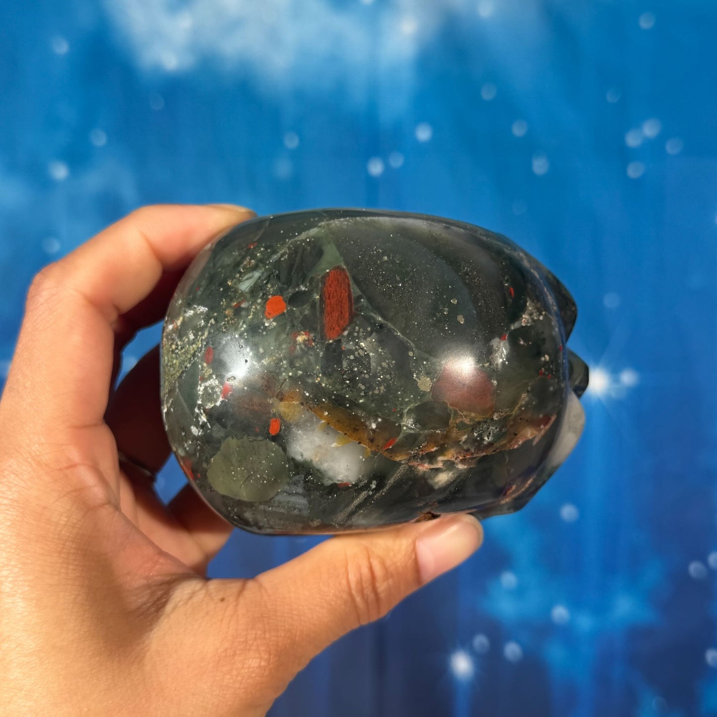 Bloodstone Skull – 0.850 kg