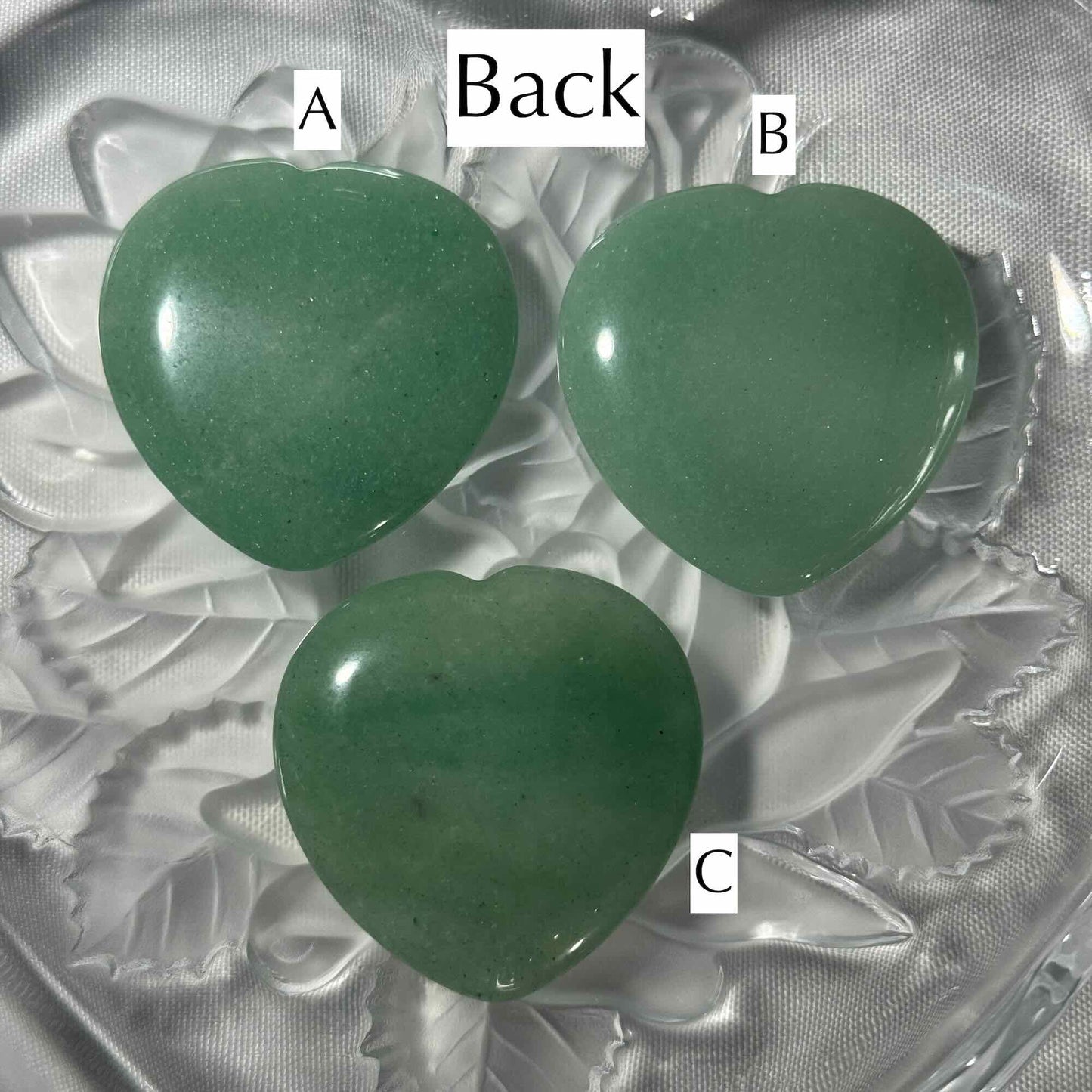 One (1) Green Aventurine Heart Worry Stone – 0.011 kg