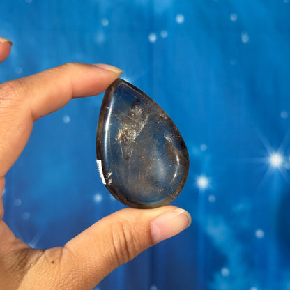 Smoky Quartz Teardrop Worry Stone – 0.031 kg