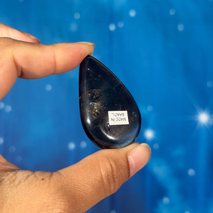 Smoky Quartz Teardrop Worry Stone – 0.022 kg