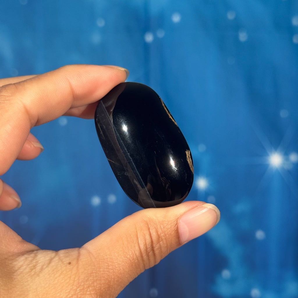 Blue Tiger's Eye Palmstone – 0.040 kg