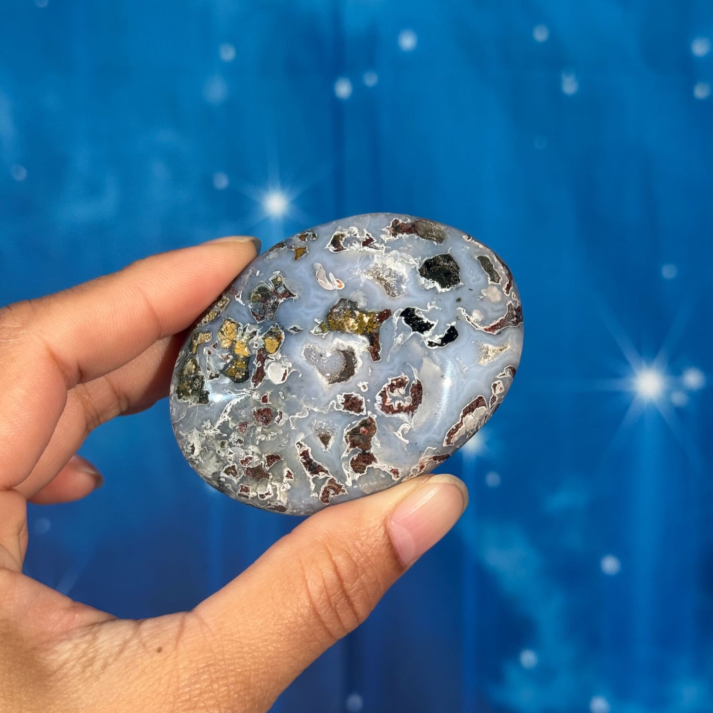 Sea Jasper Palm Stone – 0.096 kg