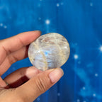 Russian Moonstone with Sunstone Palmstone – Belomorite • 0.045 kg