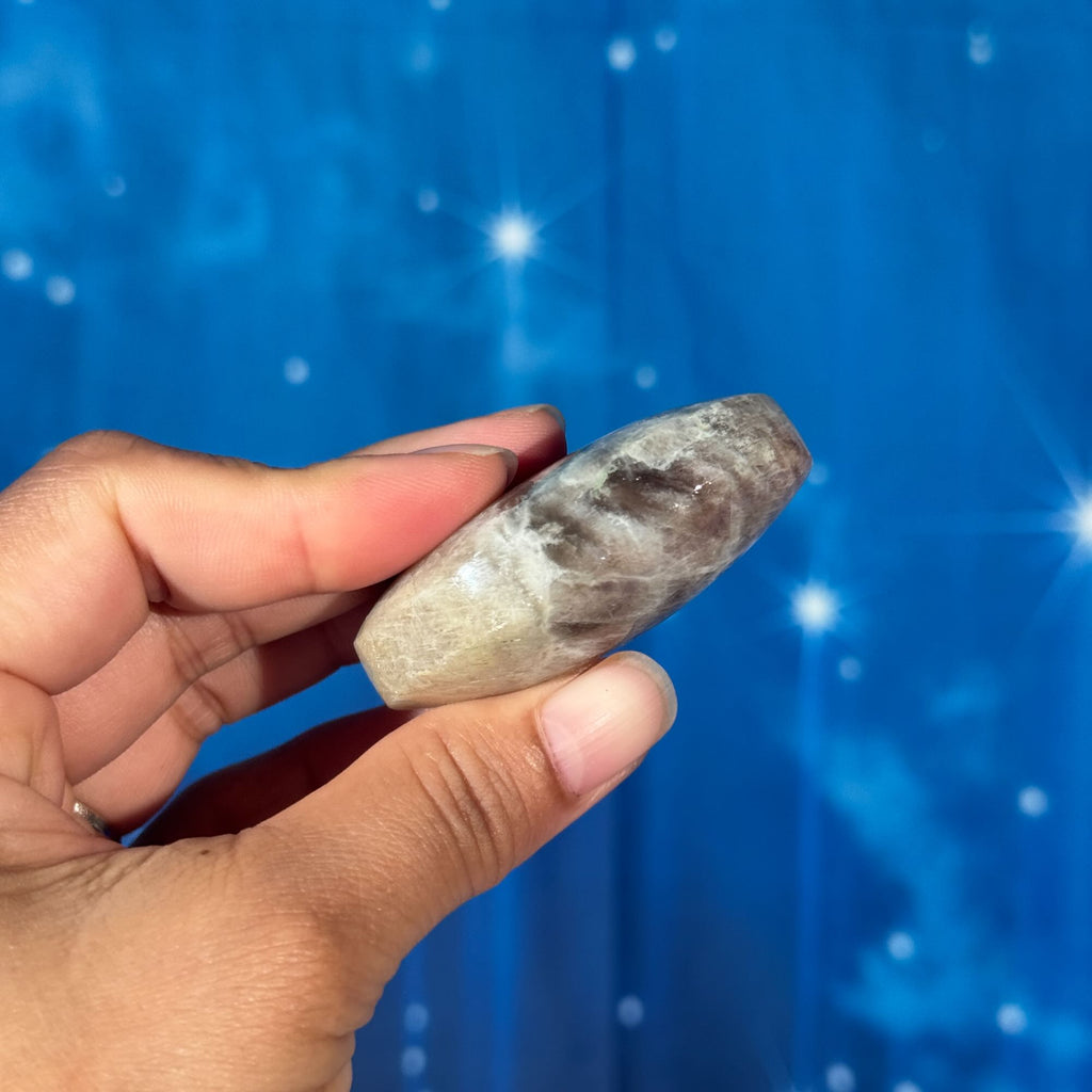 Russian Moonstone with Sunstone Palmstone – Belomorite • 0.065 kg