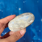 Russian Moonstone with Sunstone Palmstone – Belomorite • 0.096 kg