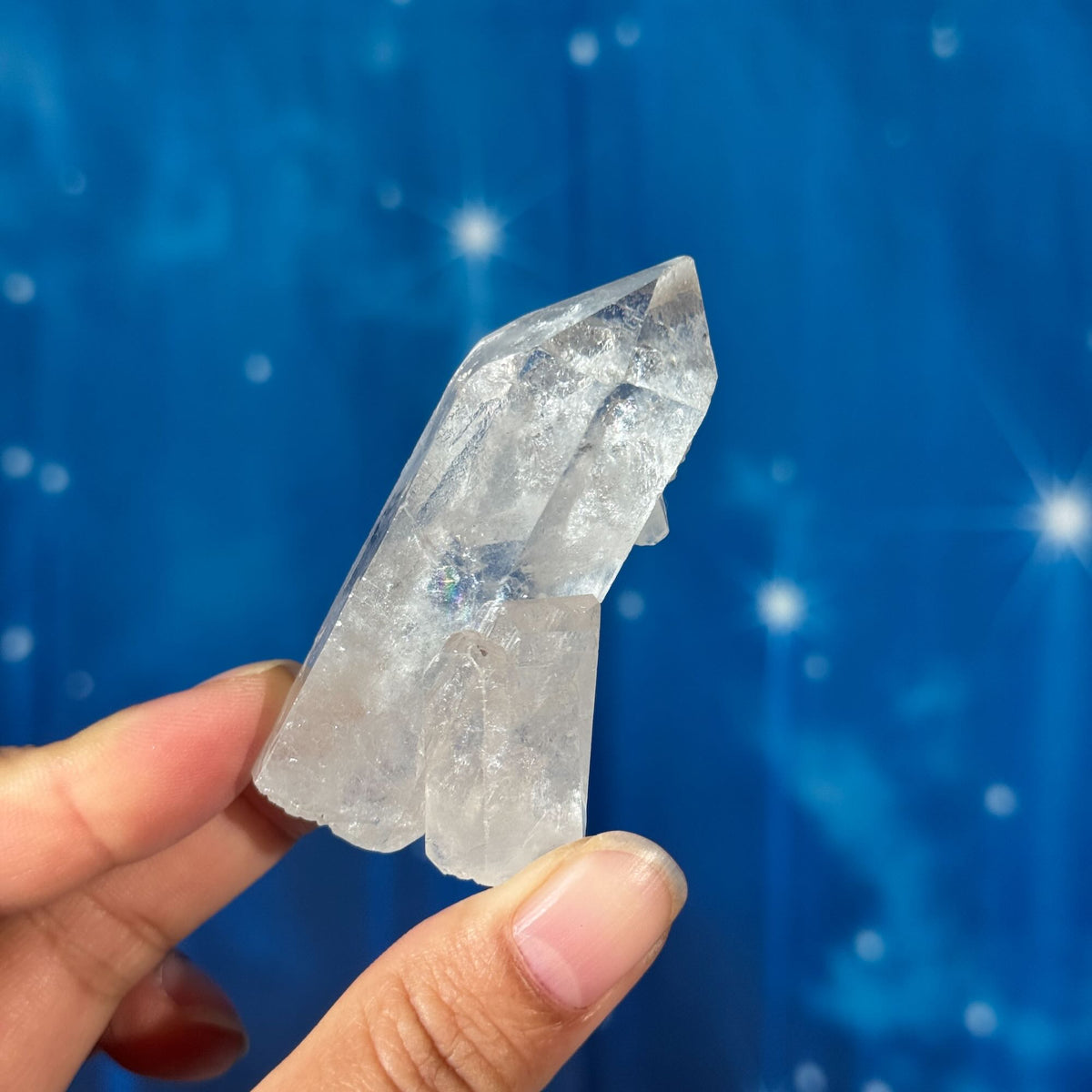 Clear Quartz Natural Point with Rider Crystal • 0.068 kg